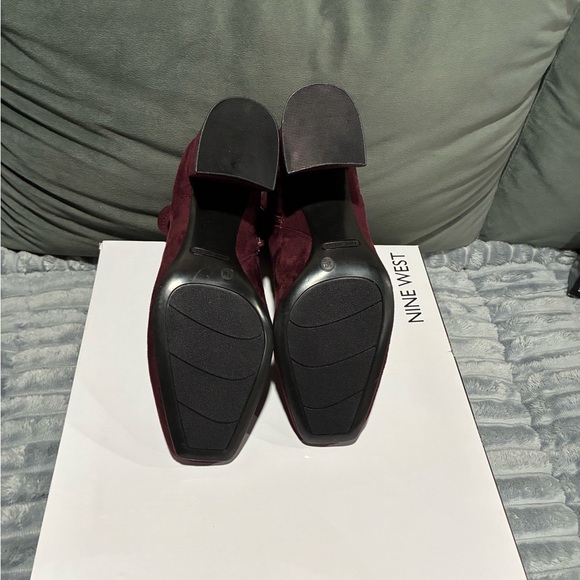 Nine West Deep Red Ankle Booties - Picture 6 of 6